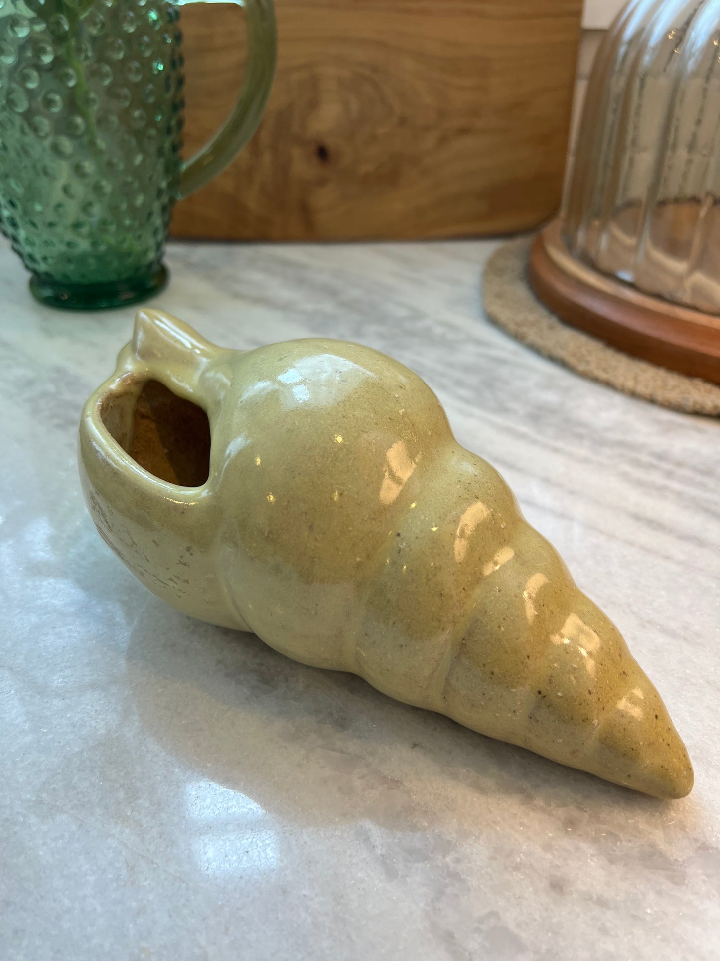 Vintage Glazed Clay Planter