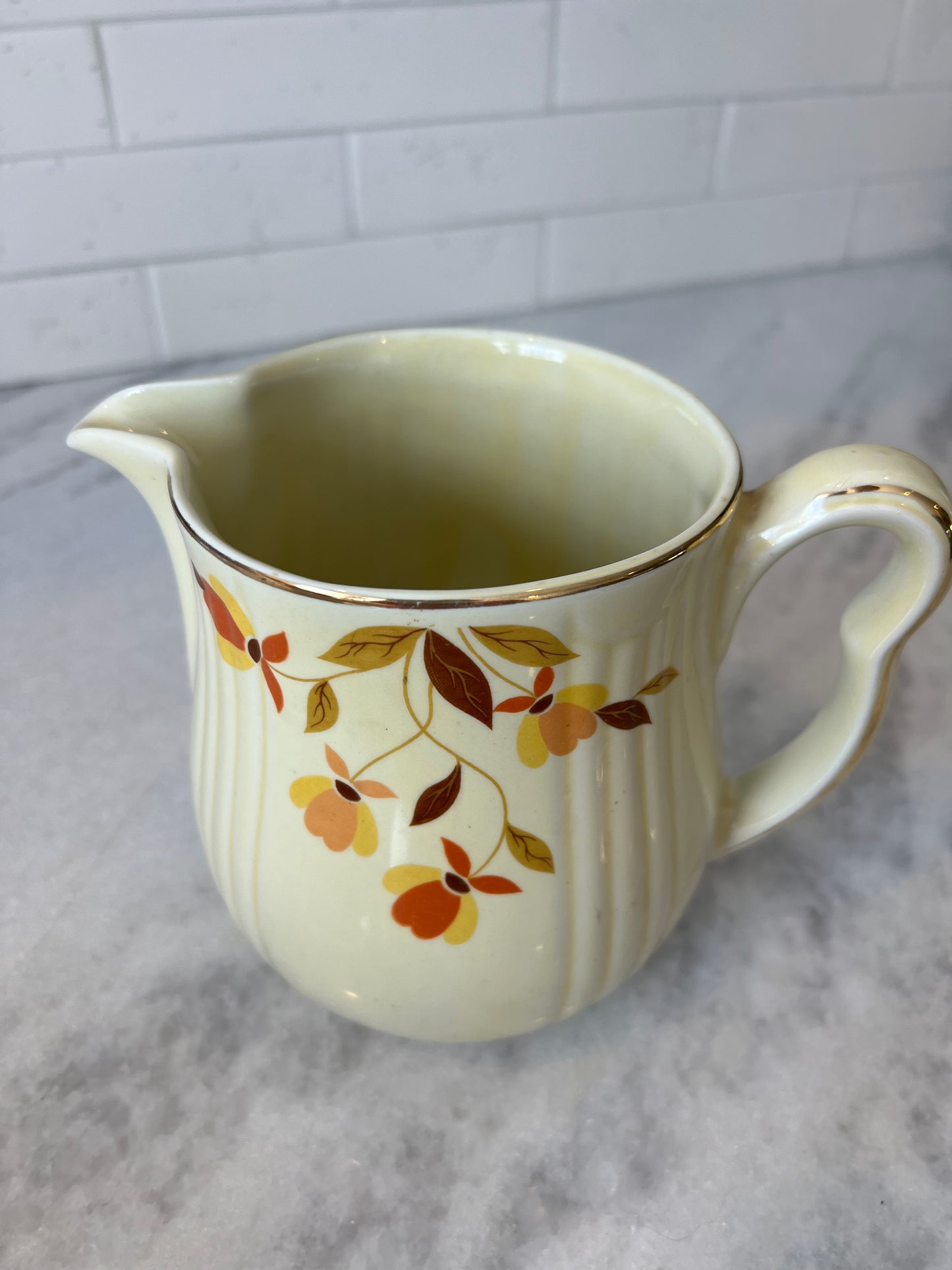 Halls Autumn Leaf Pitcher