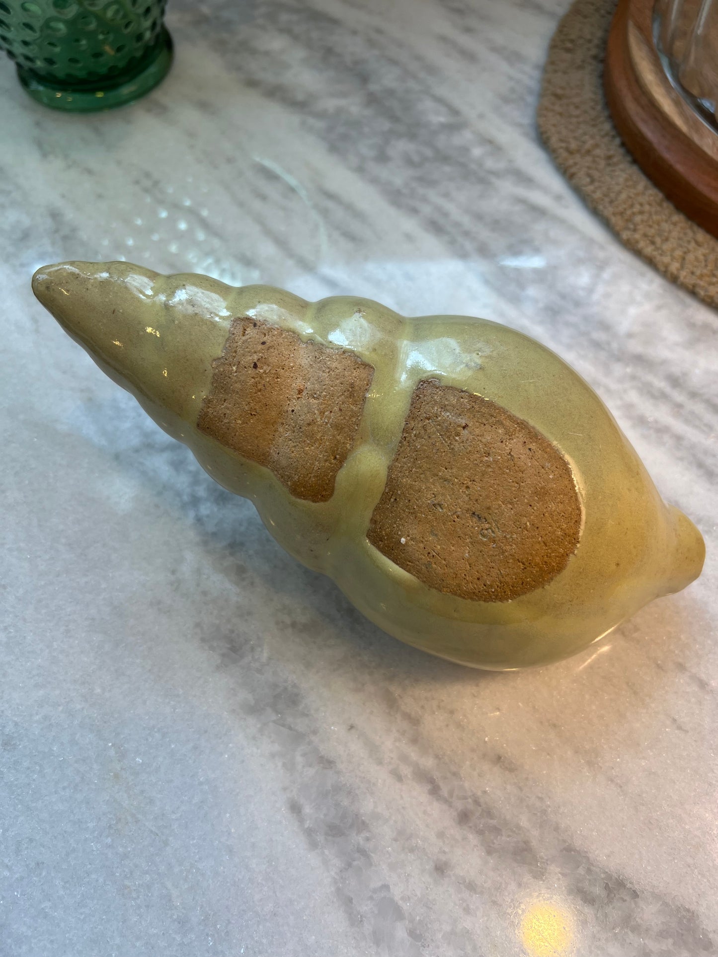 Vintage Glazed Clay Planter