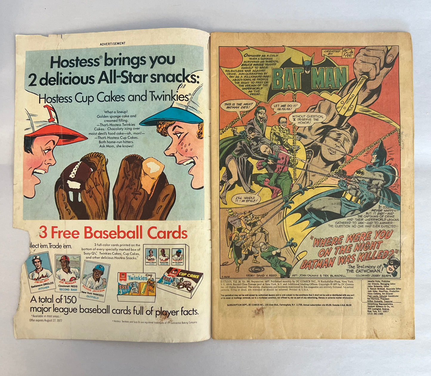 Bat Man Comic #291