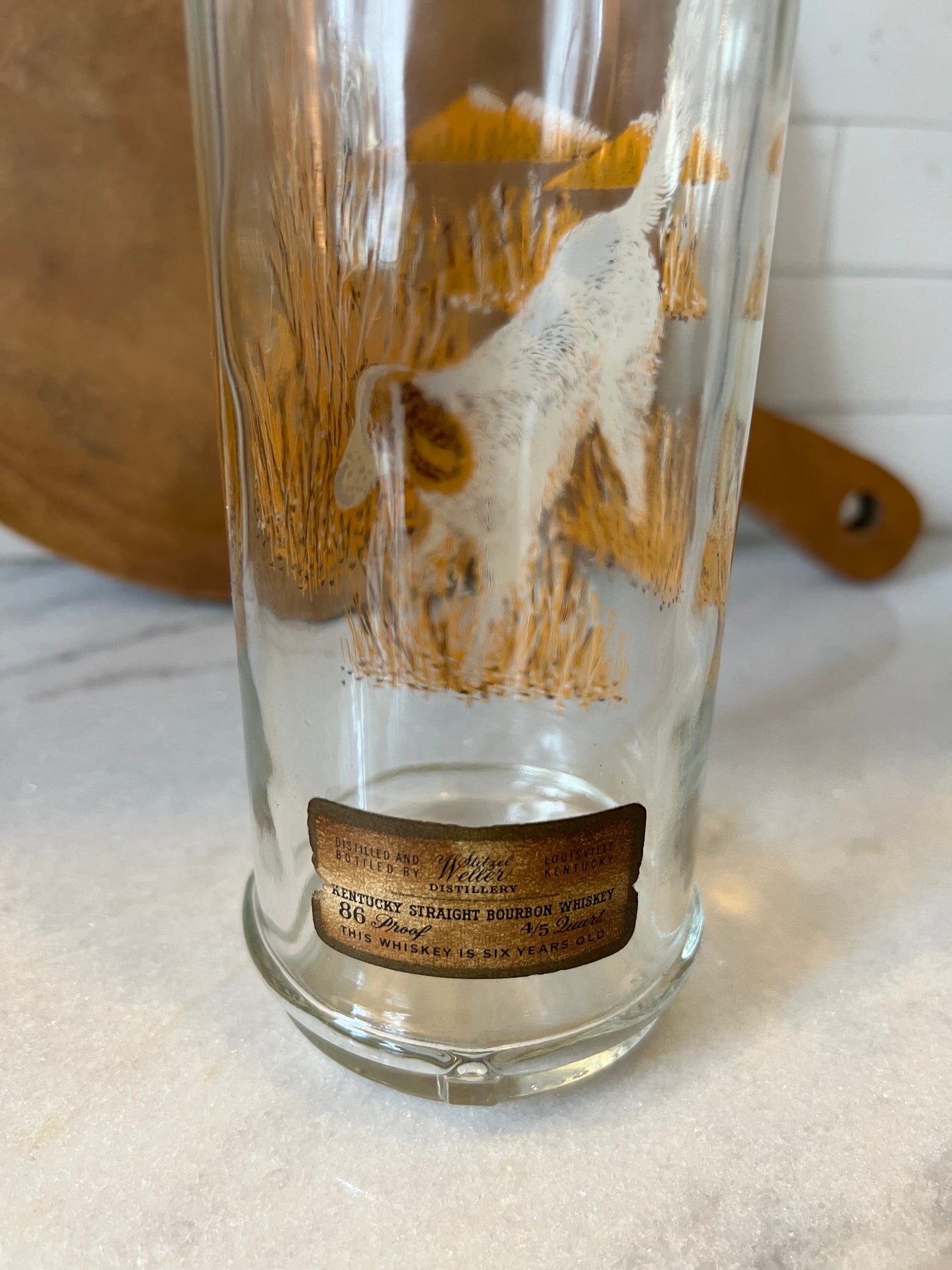 Vintage Hunting Dog Whiskey Bottle