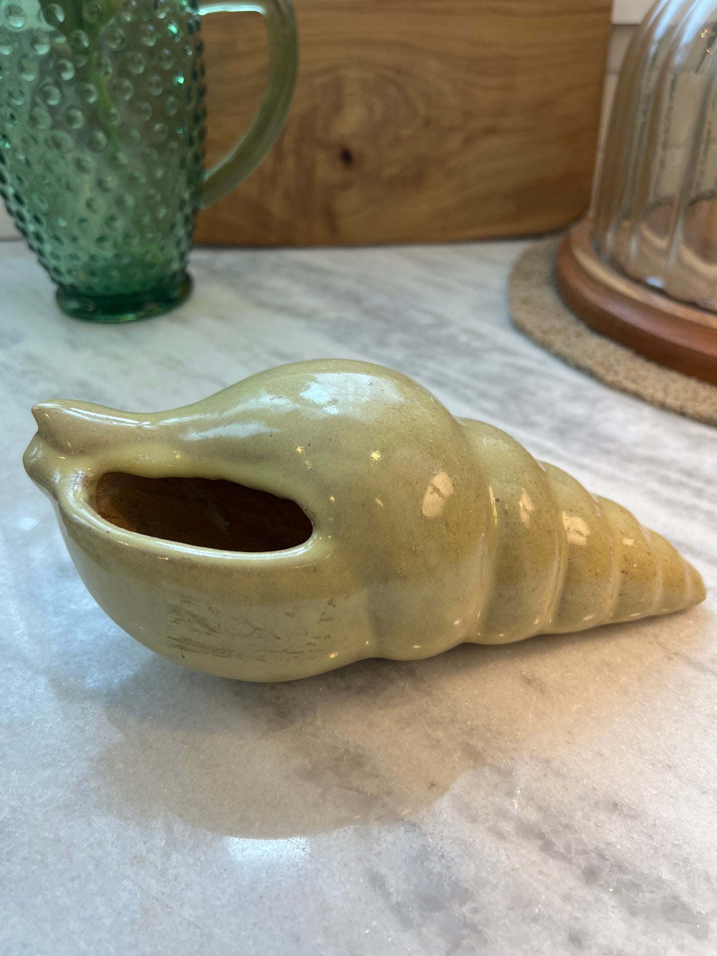 Vintage Glazed Clay Planter