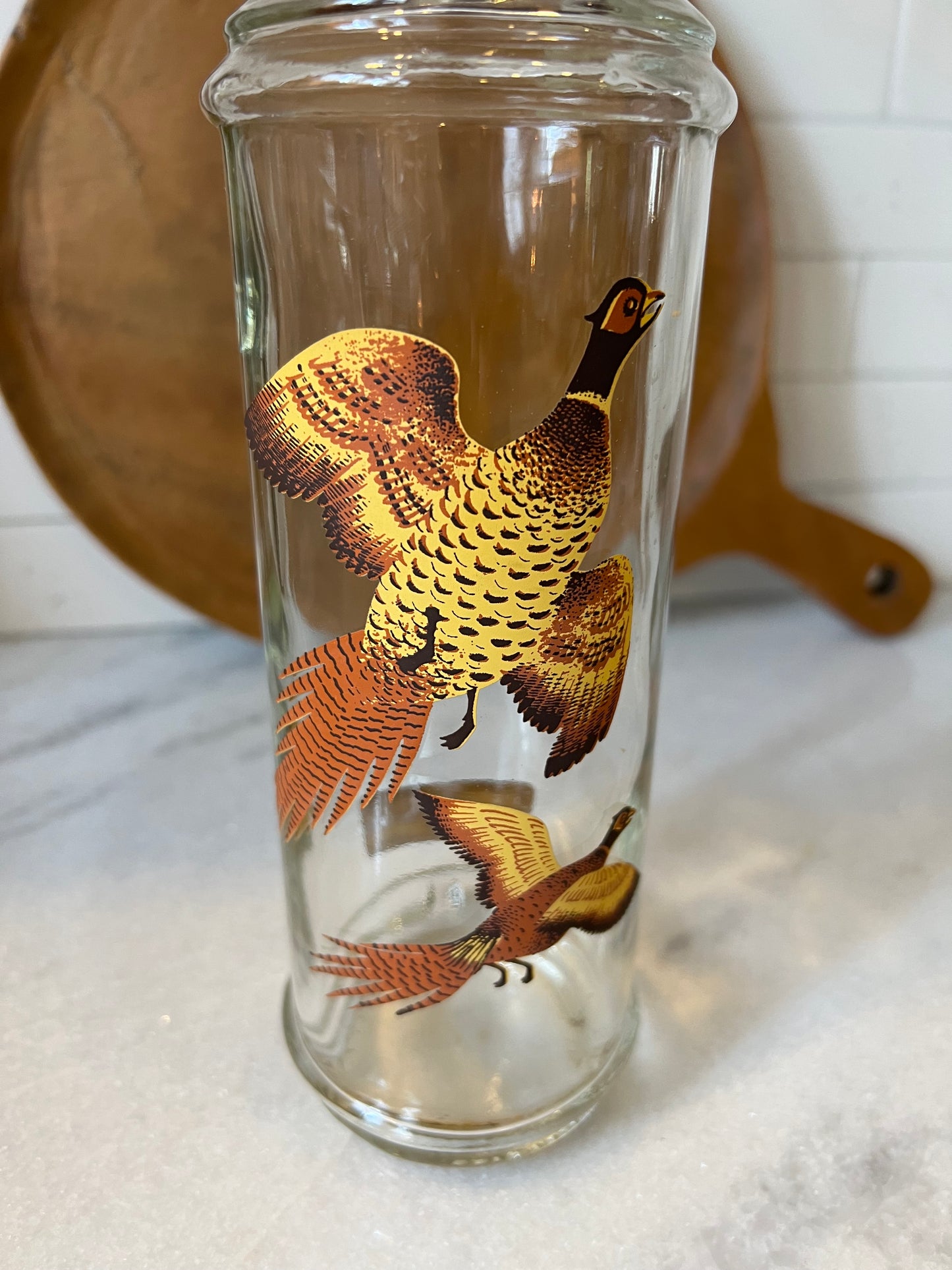 Vintage Bourbon Quail Bottle