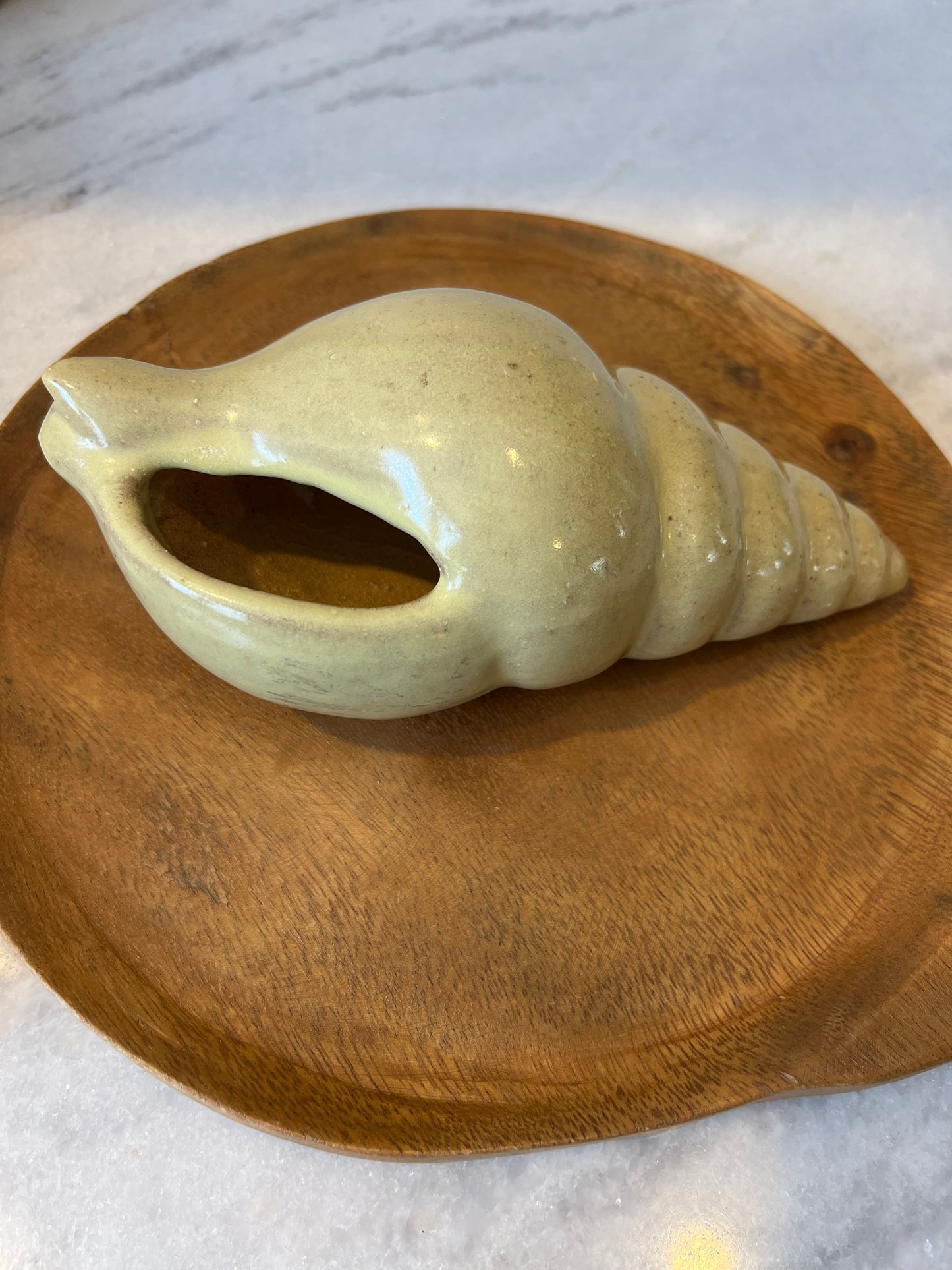 Vintage Glazed Clay Planter