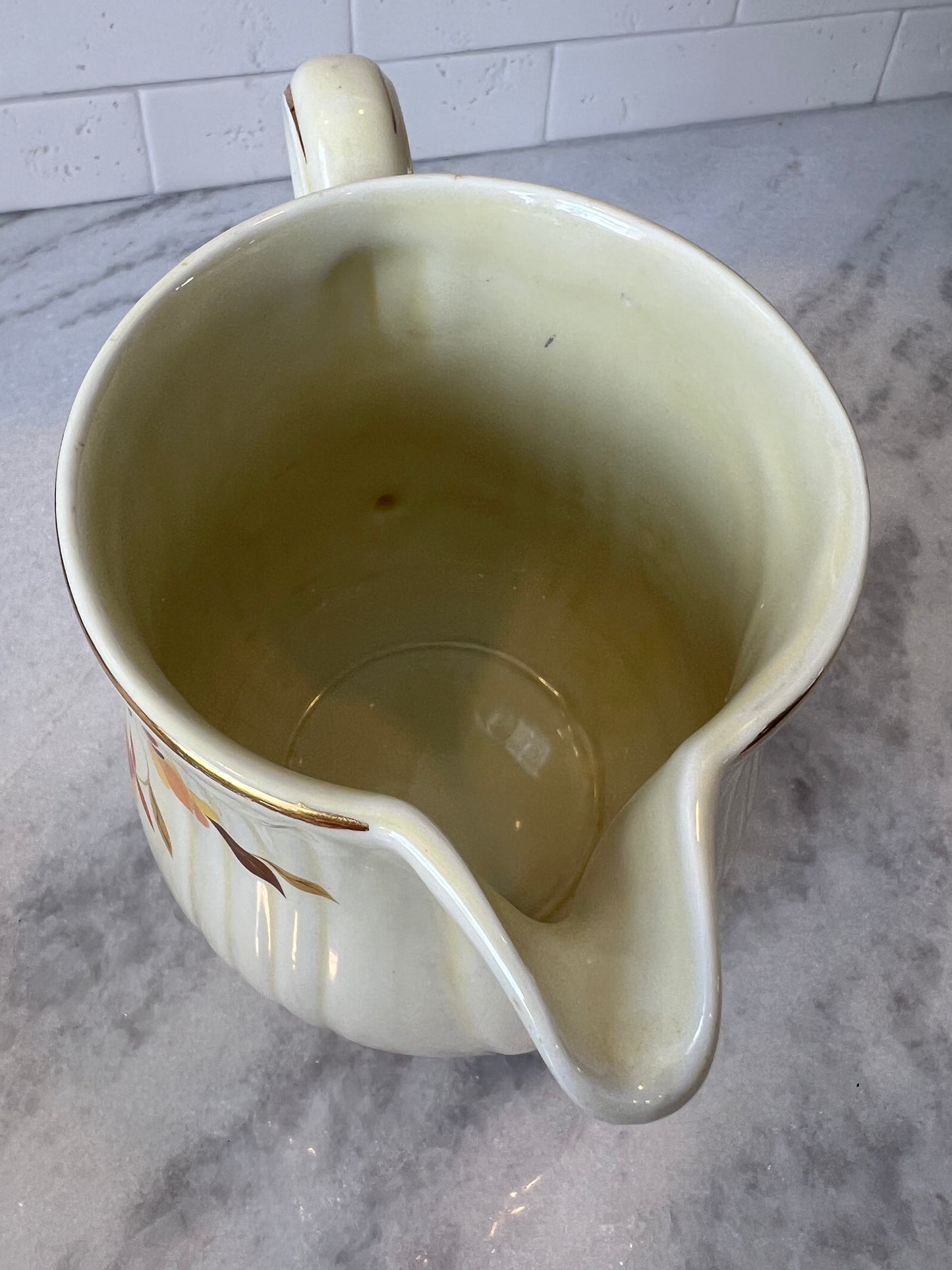 Halls Autumn Leaf Pitcher
